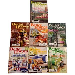 Lot of 7 Y2K Vtg '04-'05 Better Homes and Gardens Magazines